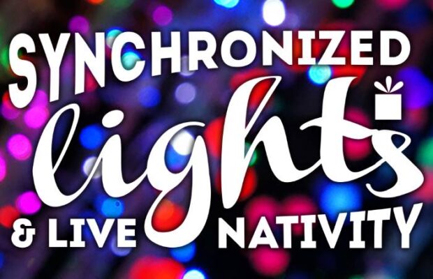 Synchronized Lights & Live Nativity